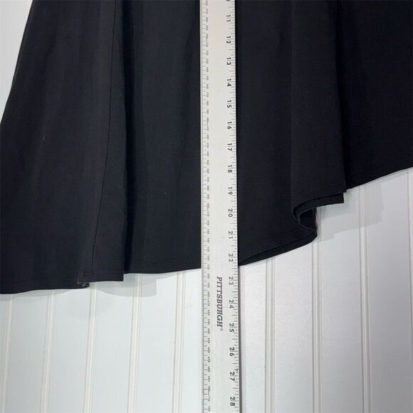 Tripp NYC Daang Goodman Asymmetrical Skirt Black Faux Leather Trim Buckle Punk S - Picture 4 of 9